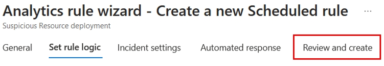 Suspicious Activity analytics rule wizard - headers
