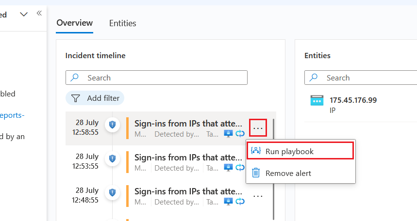 Display Alert playbooks