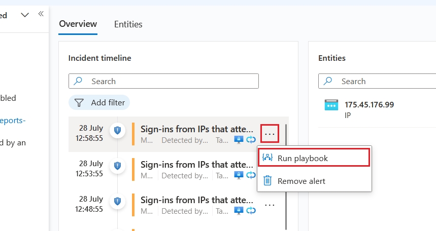 Display Alert playbooks
